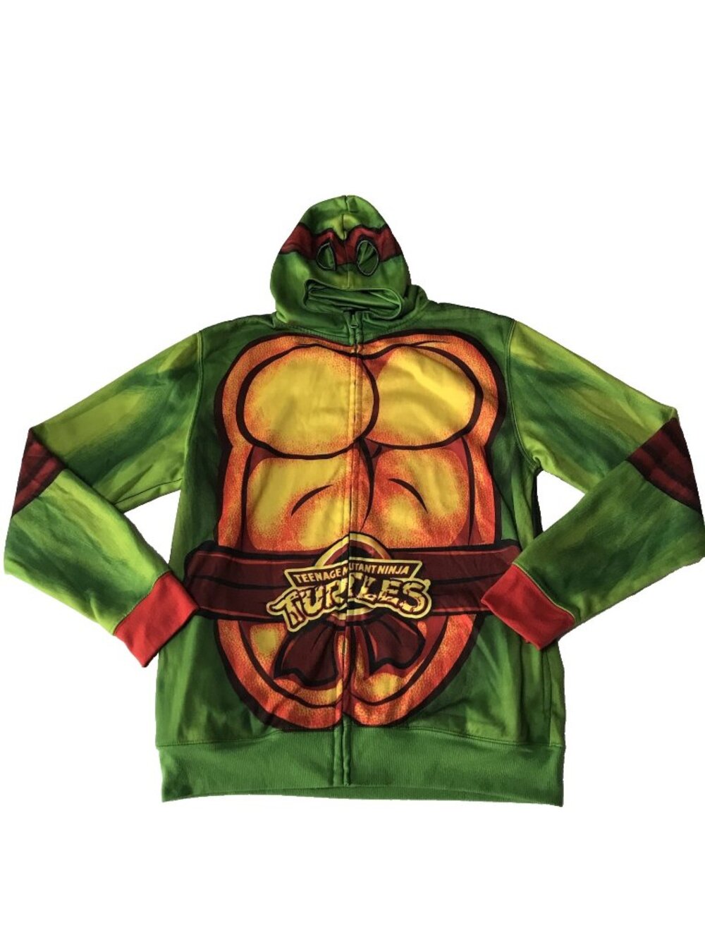 Nickelodeon Mask Hoodie Teenage Mutant Ninja Turtles TMNT Small Sweatshirt Y2K